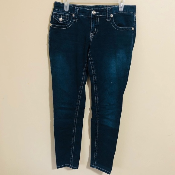 Seven7 Dark Wash Jeggings Jeans - Picture 1 of 8